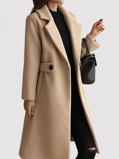 Belbo | Wool Winter Coat with Narrow Belt