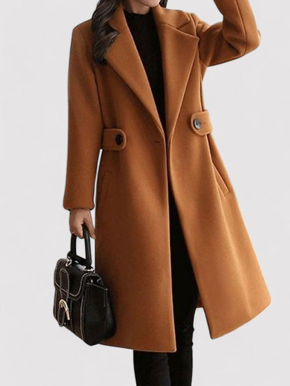 Belbo | Wool Winter Coat with Narrow Belt