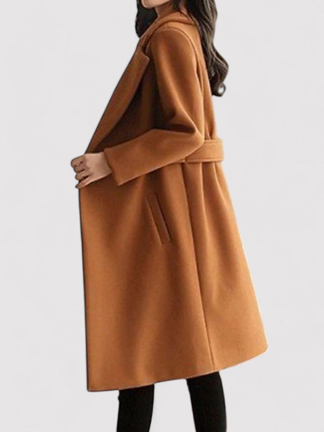 Belbo | Wool Winter Coat with Narrow Belt