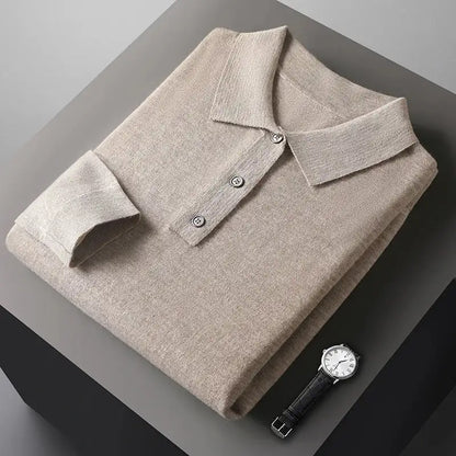 Belbo | Cashmere Polo With Long Sleeves