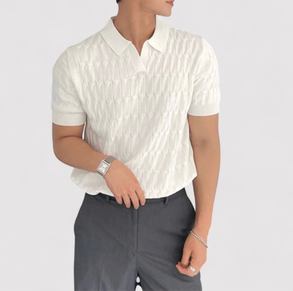 Belbo | Men's Premium Old Money Textured Polo