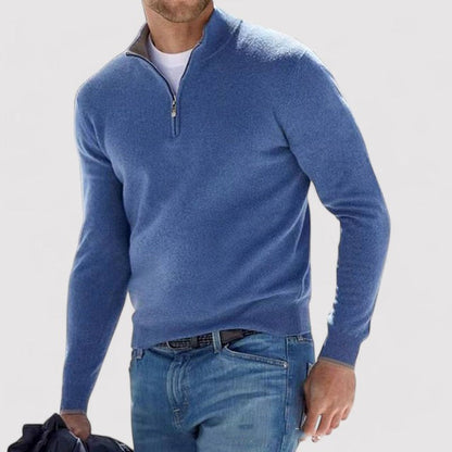 Belbo | Cashmere Men's Half Zip Sweater