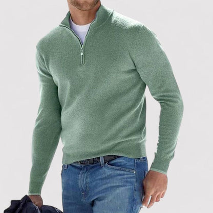 Belbo | Cashmere Men's Half Zip Sweater