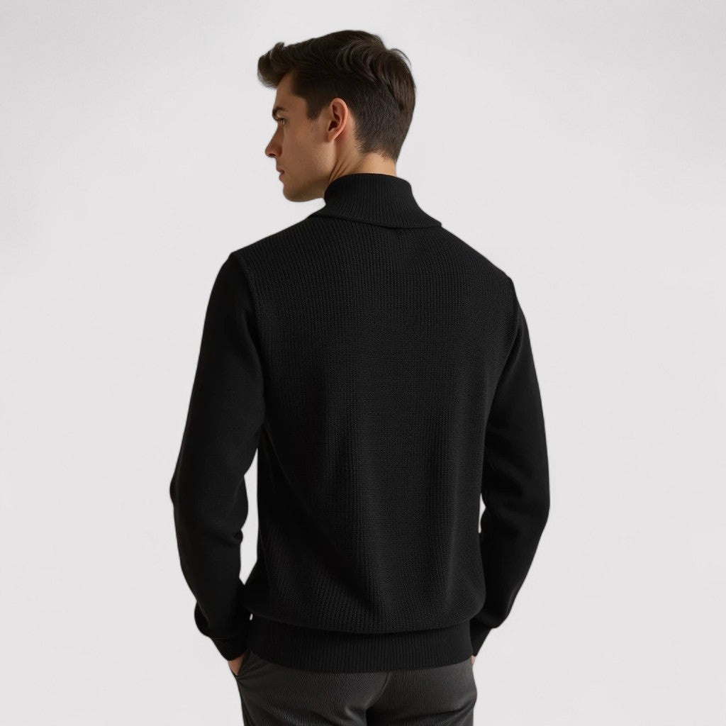 Belbo | Men's Aspen Knitted Zip-Up Sweater