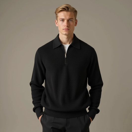 Belbo | Aspen Knitted Zip-Up Sweater