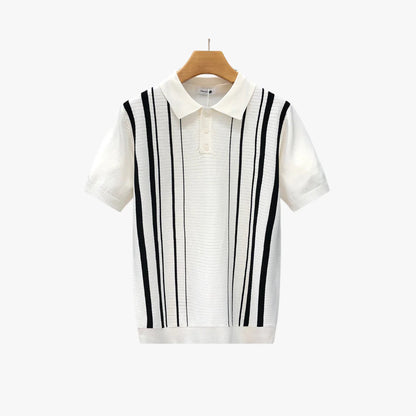 Belbo | Men's Premium Old Money Striped Knit Polo