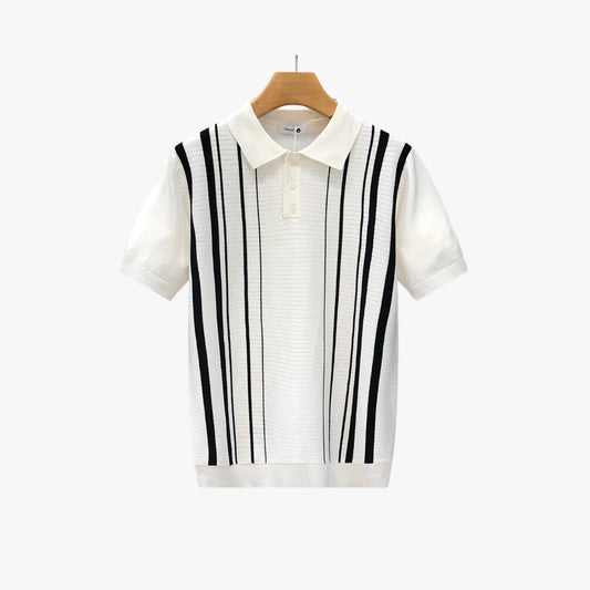 Belbo | Men's Premium Old Money Striped Knit Polo