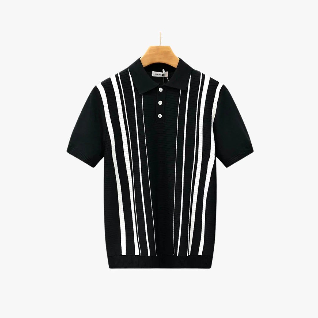 Belbo | Men's Premium Old Money Striped Knit Polo