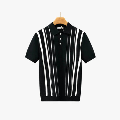 Belbo | Men's Premium Old Money Striped Knit Polo
